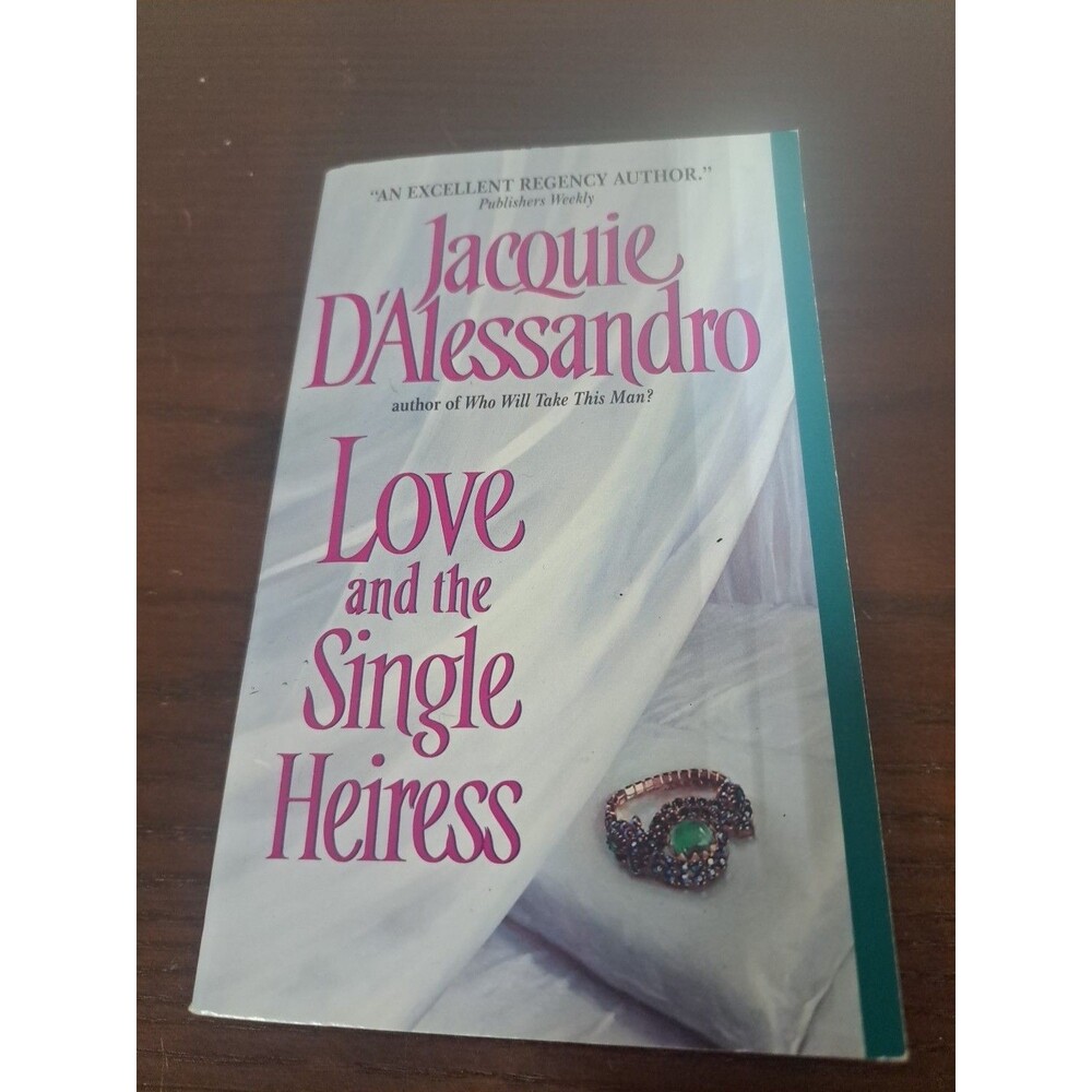 2004 Avon Books Love And The Single Heiress By Jacquie D'Alessandro Paperback...